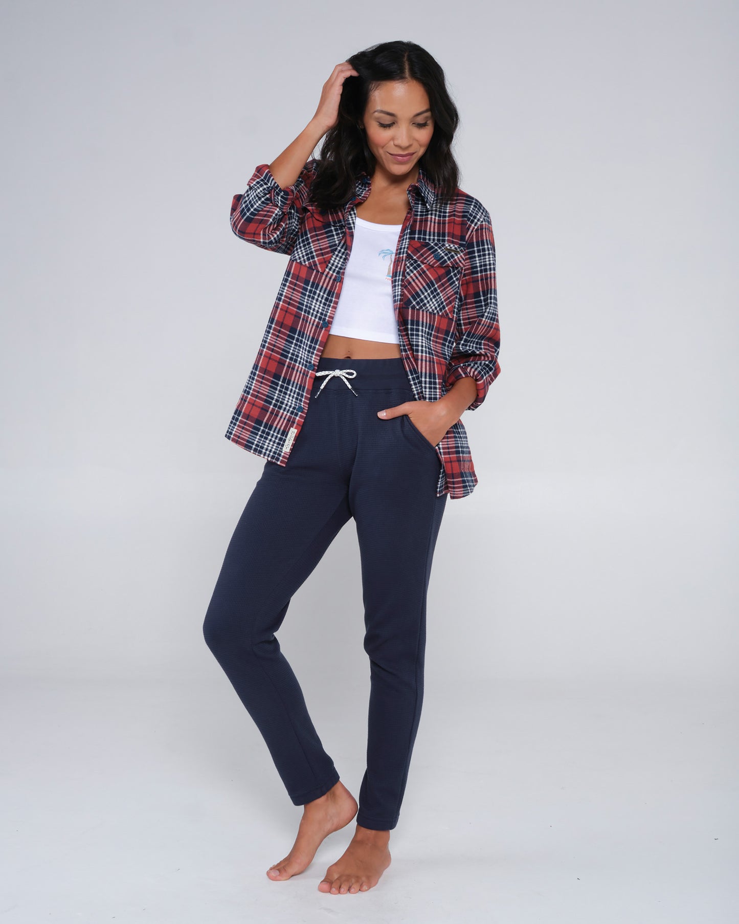 full body view of Long Haul Spiced Flannel