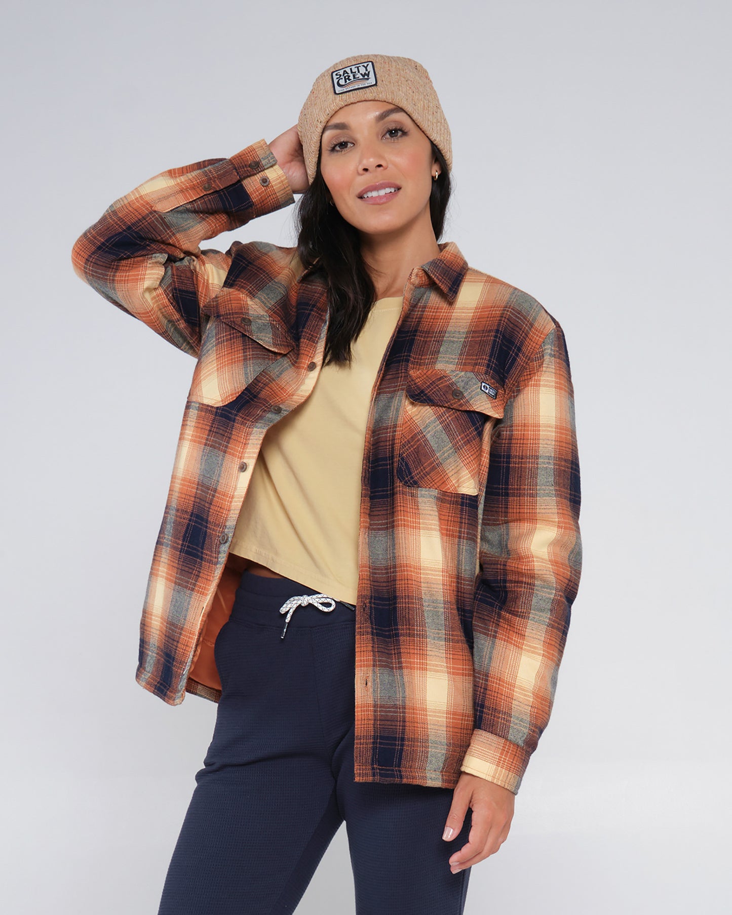 On body front of the Chore Sierra Shacket
