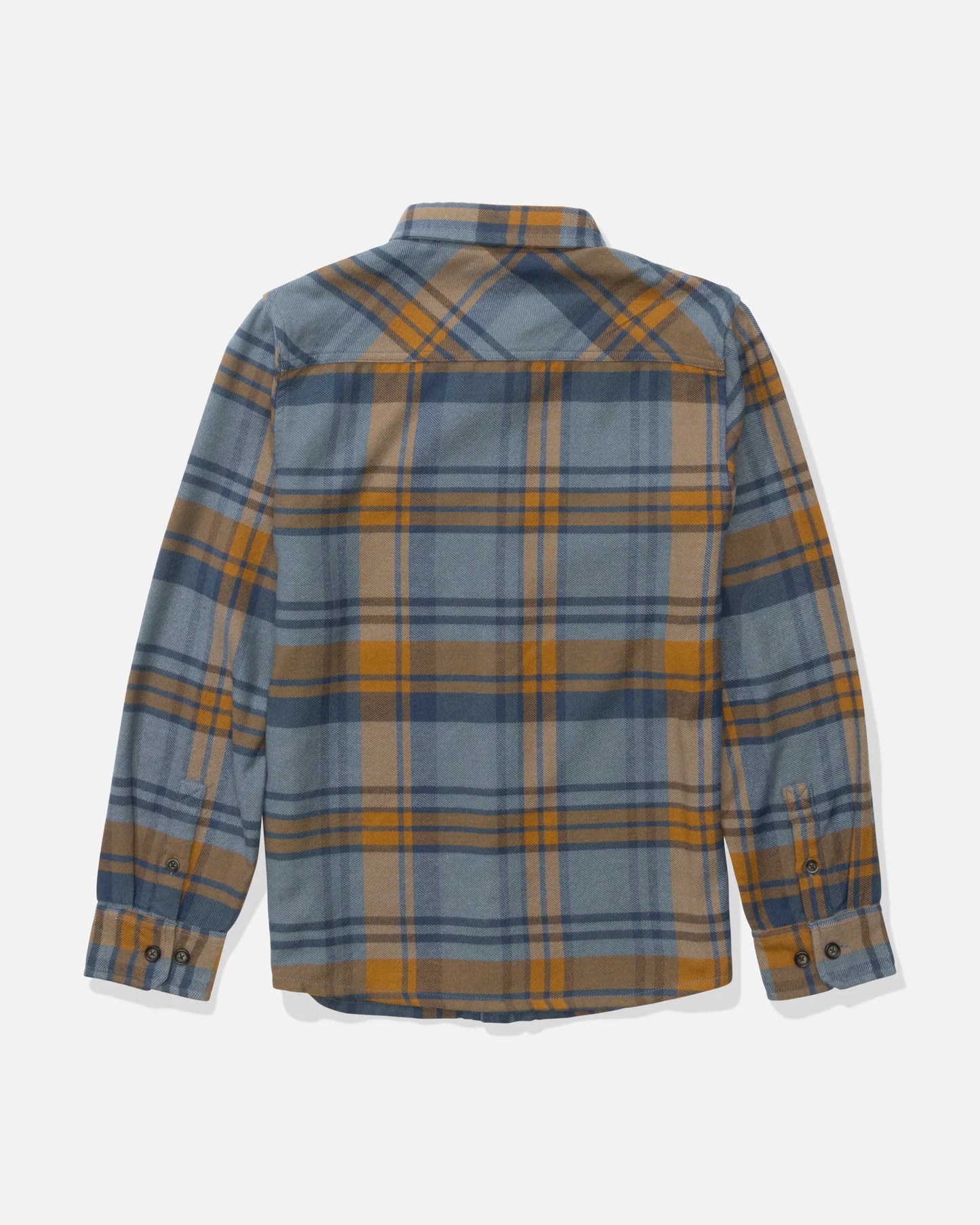Back view of the Daybreak Boys Flannel - Washed Green.