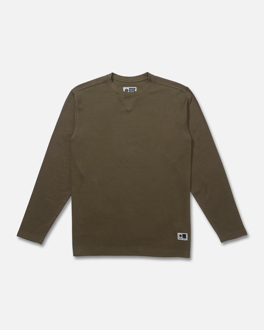 Front view of the Cast Off Long Sleeve Thermal - Four Leaf Clover.