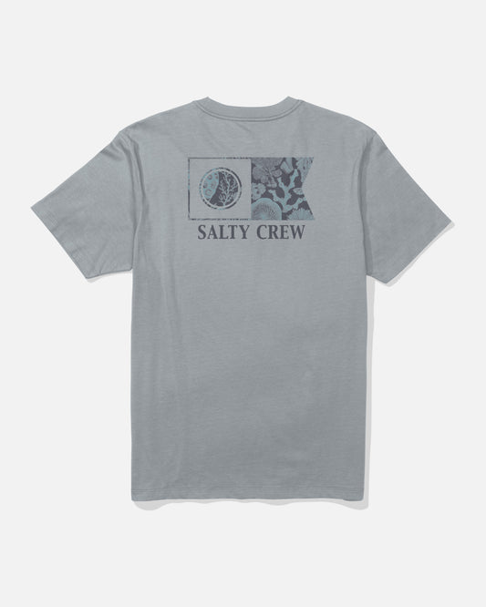 Back view of the Flagship Tee - Quarry.