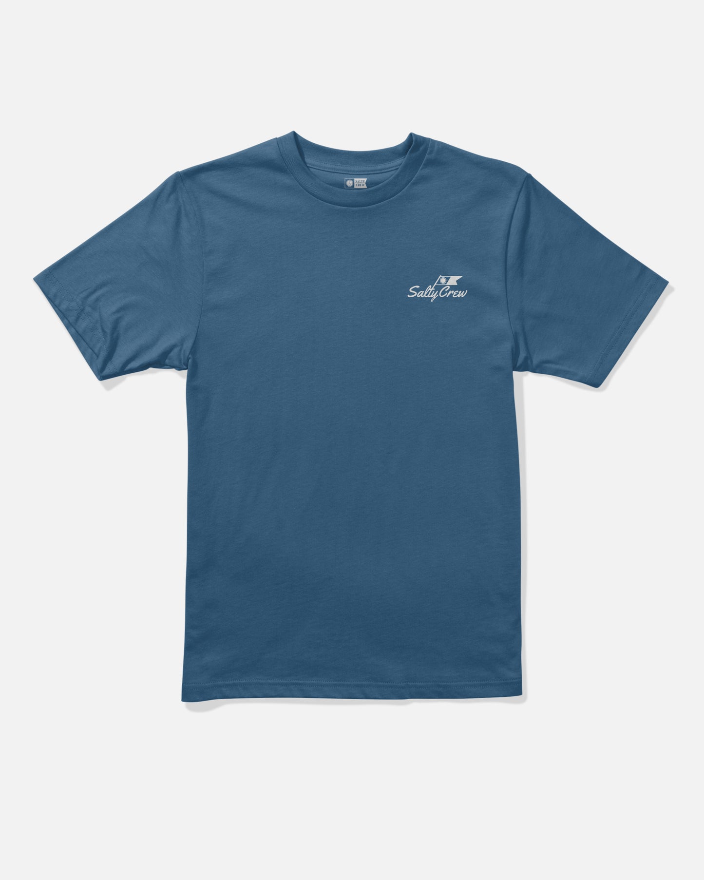 Front view of the Original Boys Tee - Cast Blue.