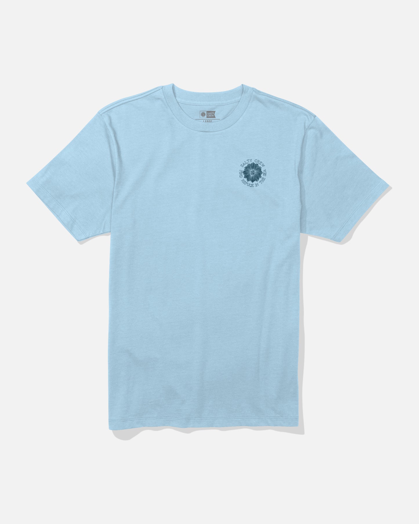 Front view of the Coral Head Tee - Clear Sky.