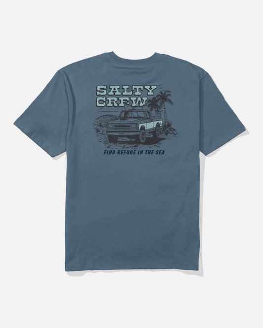 Back view of the Truck Stop Classic Tee - Slate.
