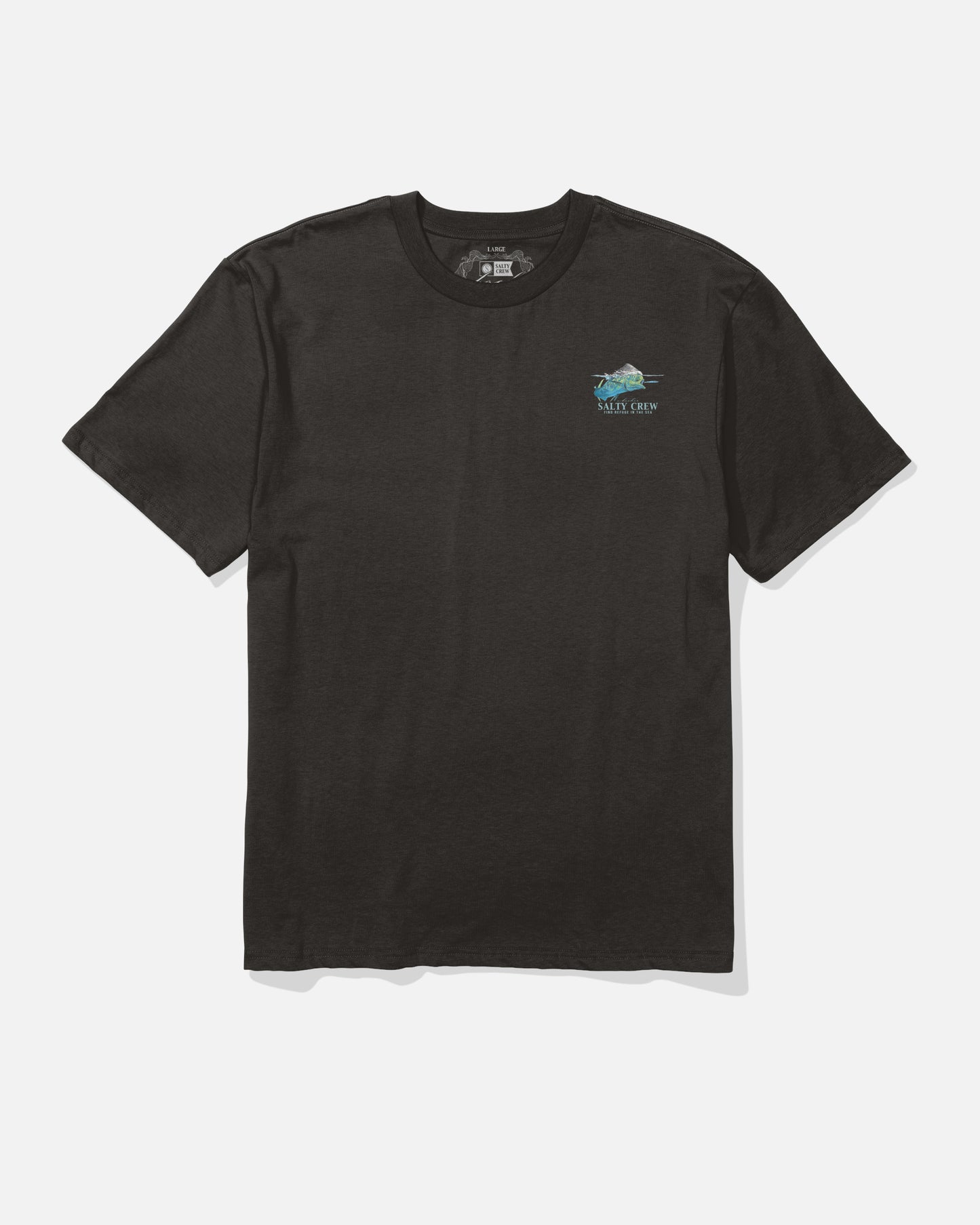 Front view of the Mahi Surface Classic Tee - Black.