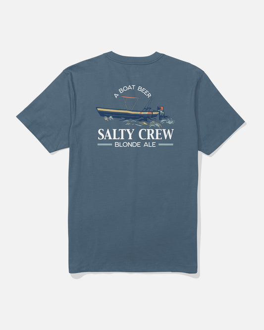 back view of Salty Brew Tee - Slate