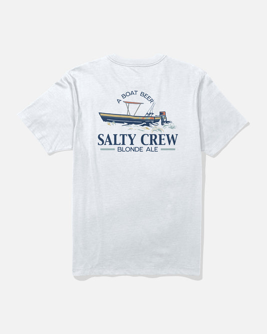 back view of Salty Brew Tee - White