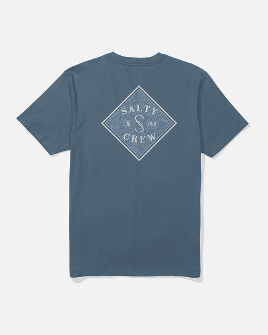 Back view of the Tippet Fill Crew Tee - Slate.