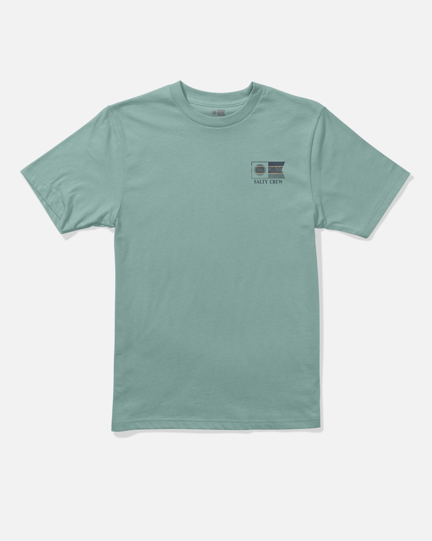 Front view of the Flagship Boys Tee - Mackerel.