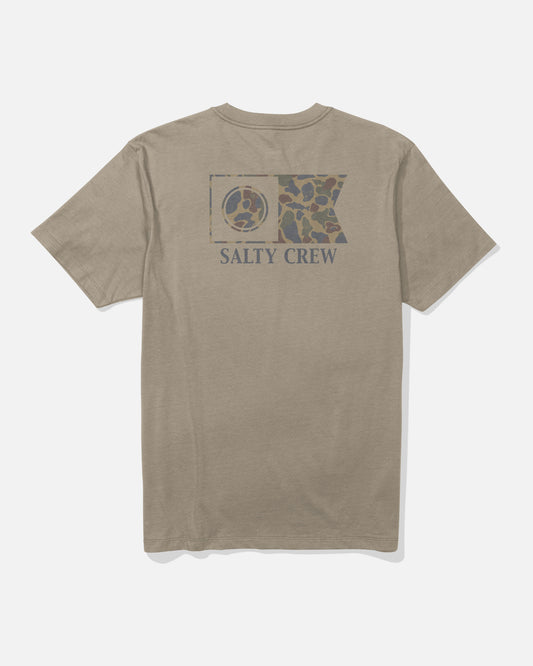 Back view of the Flagship Crew Tee - Twig.