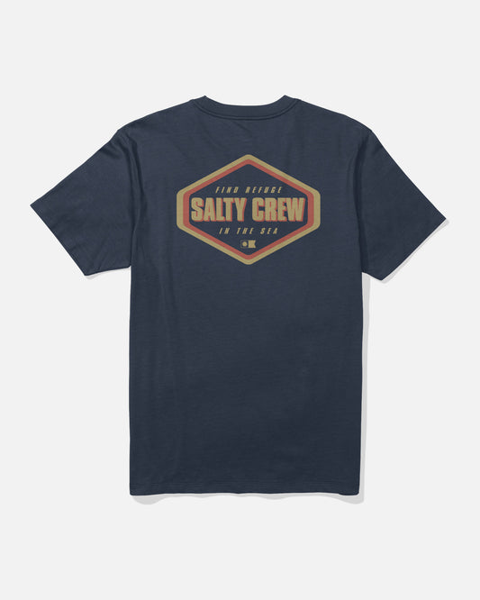 Back view of the Shapely Tee - Navy.