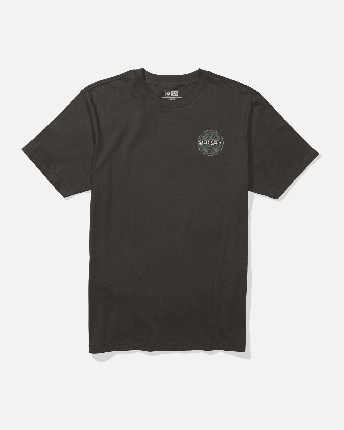 Front view of the Split Fill Tee - Black.