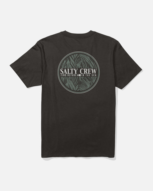 Back view of the Split Fill Tee - Black.