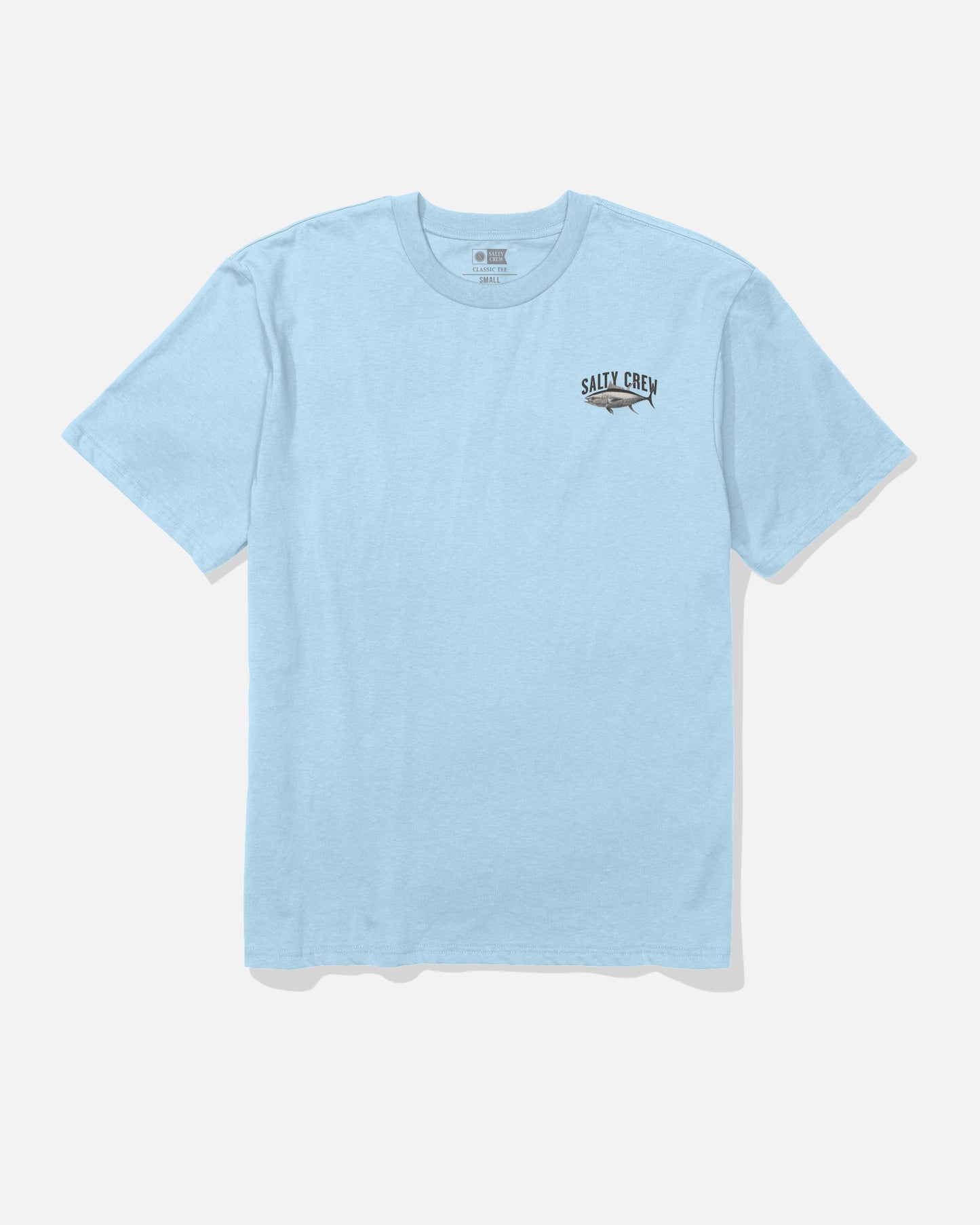 Front view of the Bitmap Classic Tee - Clear Sky.