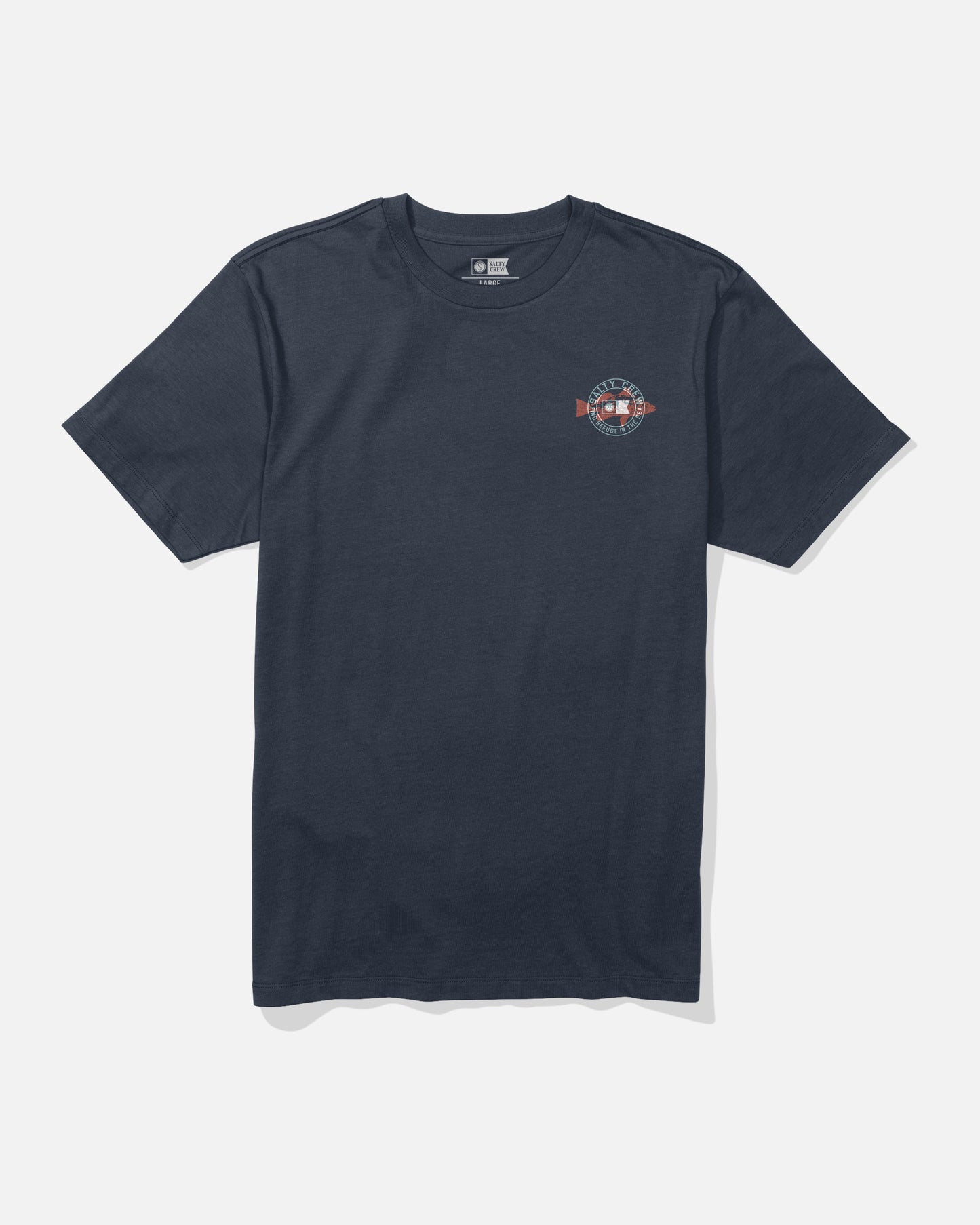 Front view of the Kritter Stamp Tee - Navy.