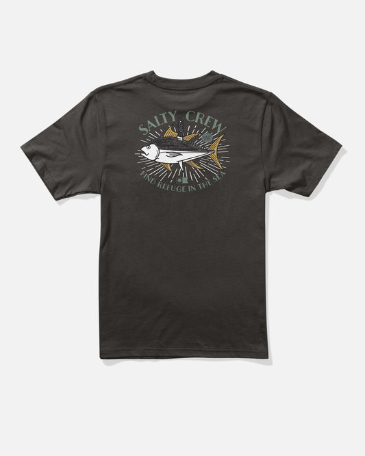 Back view of the Omakase Boys Tee - Black.