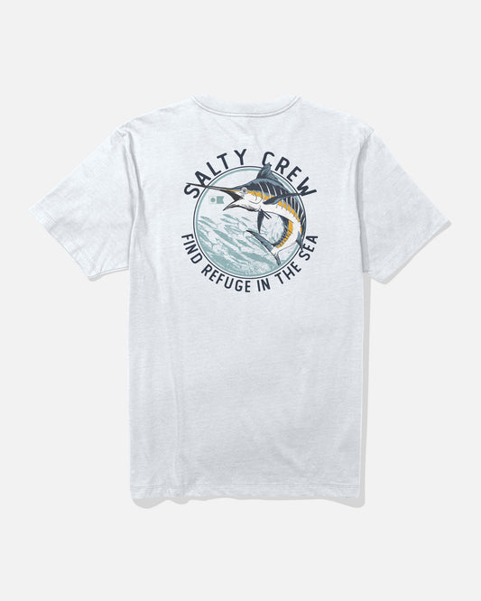 Back view of the Schooled Tee - White.
