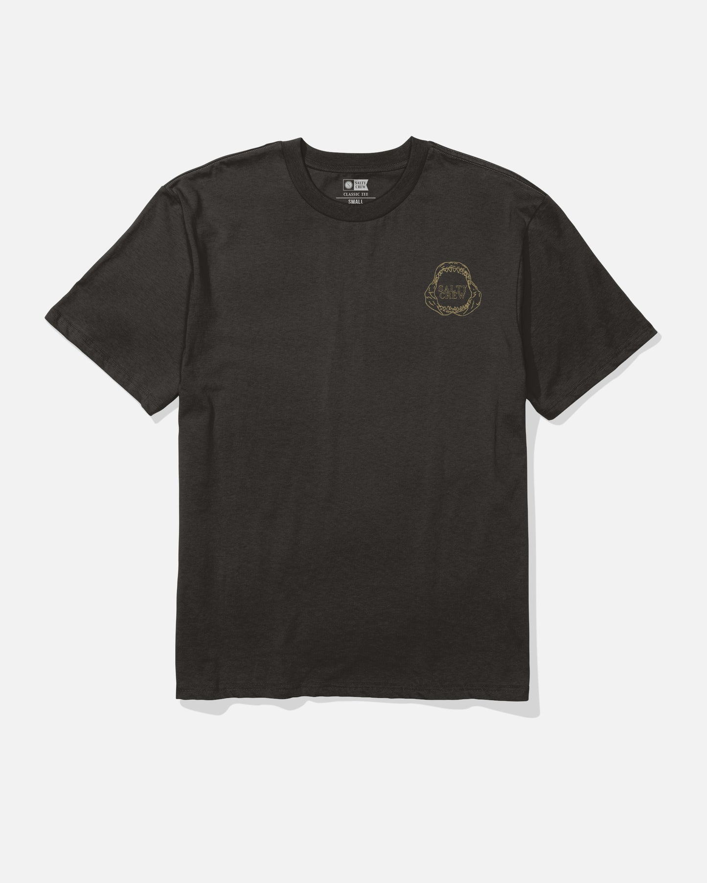 Front view of the Great White Classic Tee - Black.