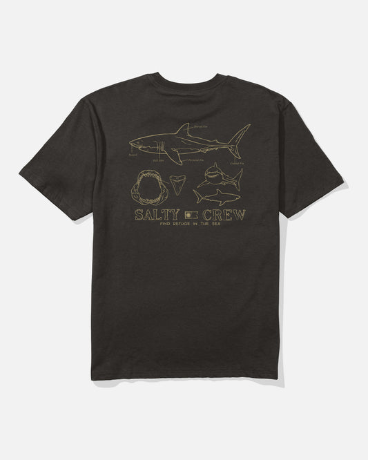 Back view of the Great White Classic Tee - Black.