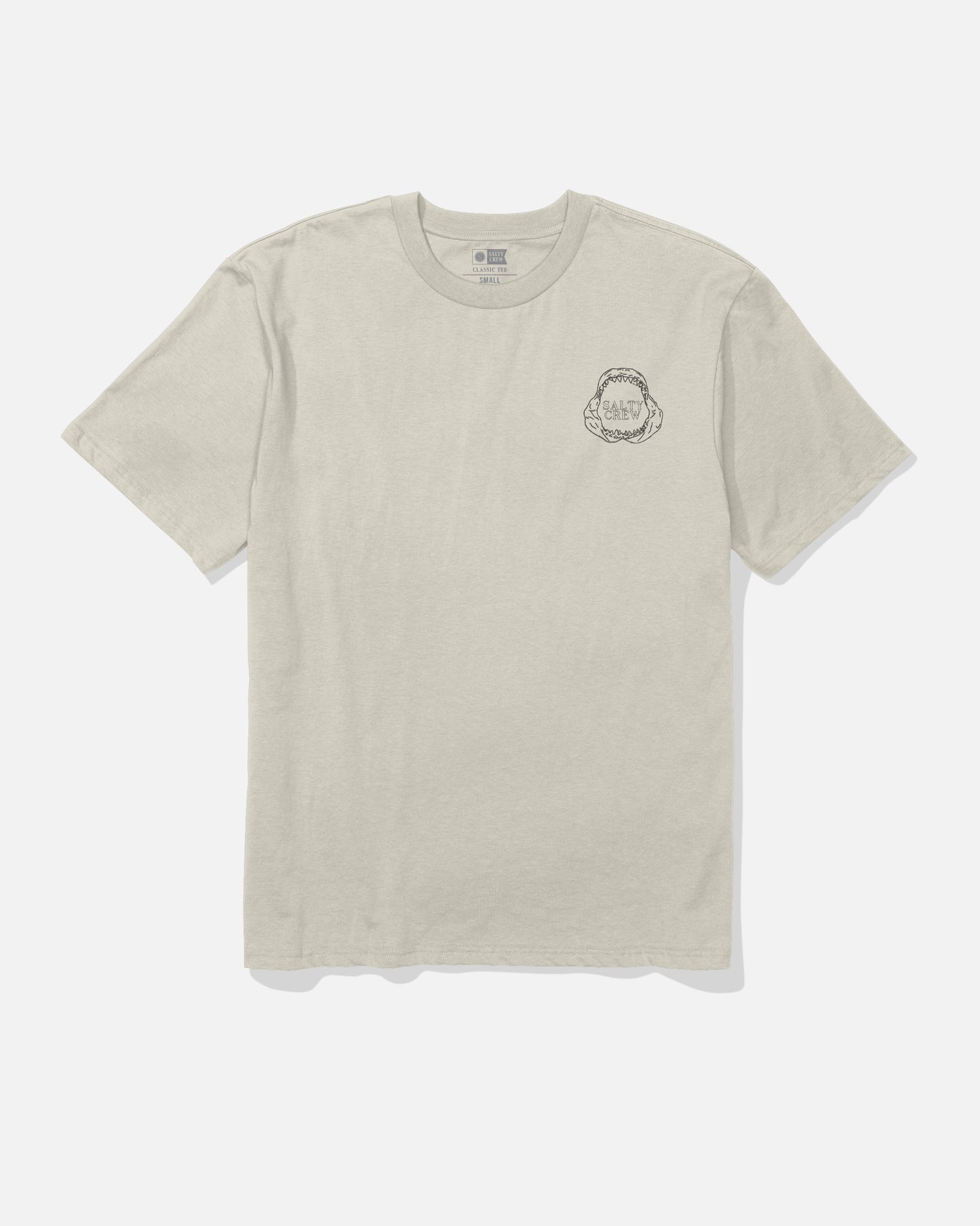 Front view of the Great White Classic Tee - Bone.