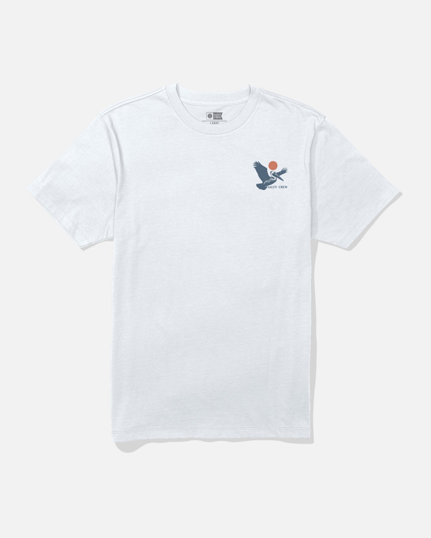 Front view of the Peli Tee - White.