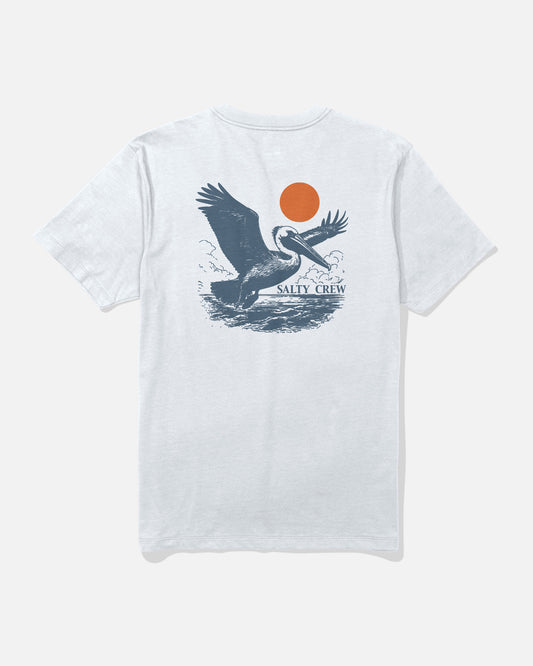 Back view of the Peli Tee - White.