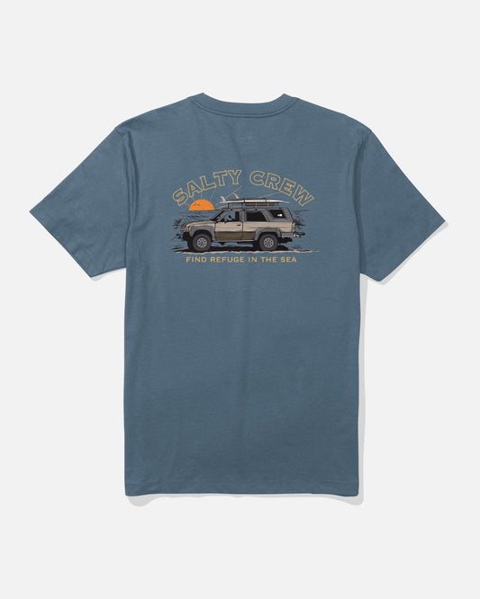 Back view of the Get Ready Tee - Slate.