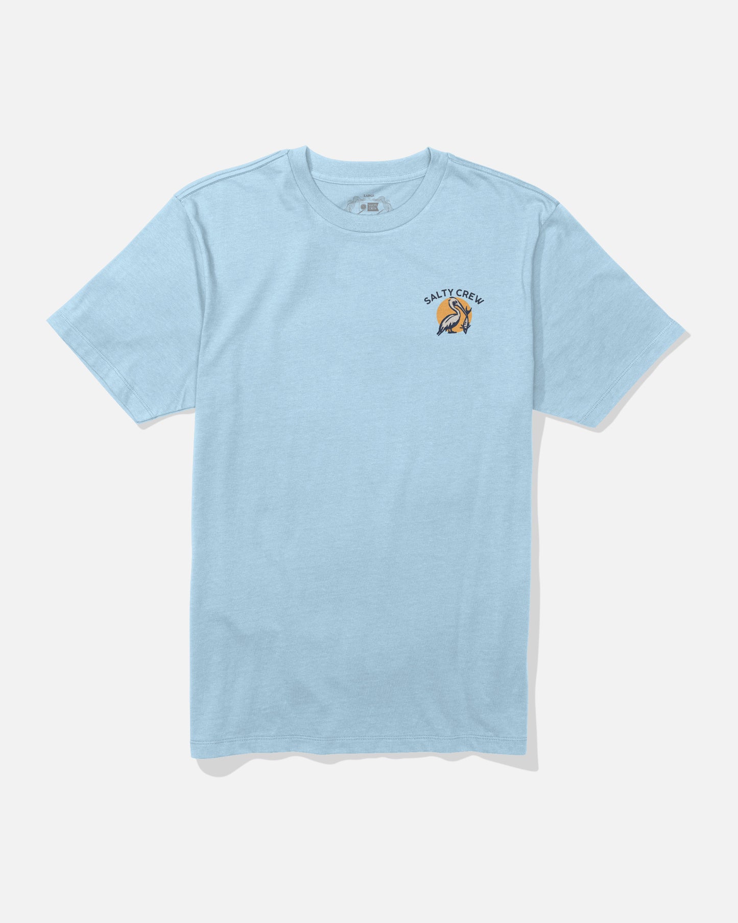 Front view of The Catch Tee - Clear Sky.