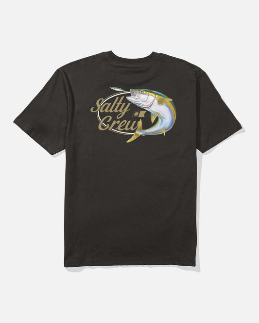 Back view of the Yellowtail Classic Tee - Black.