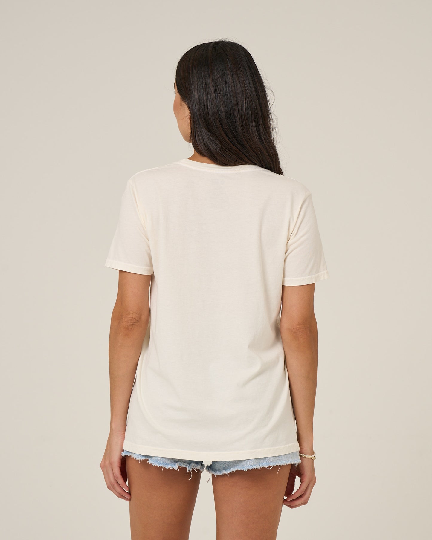 Back view of the SC Tour Boyfriend Tee - Off White.