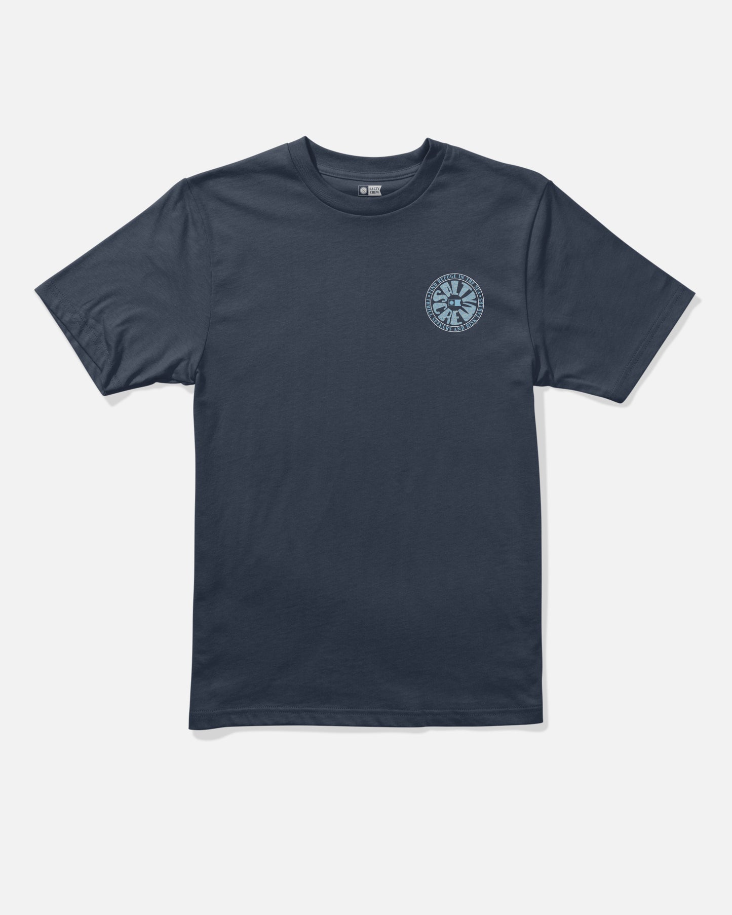 Front view of the Sunstone Boys Tee - Navy.
