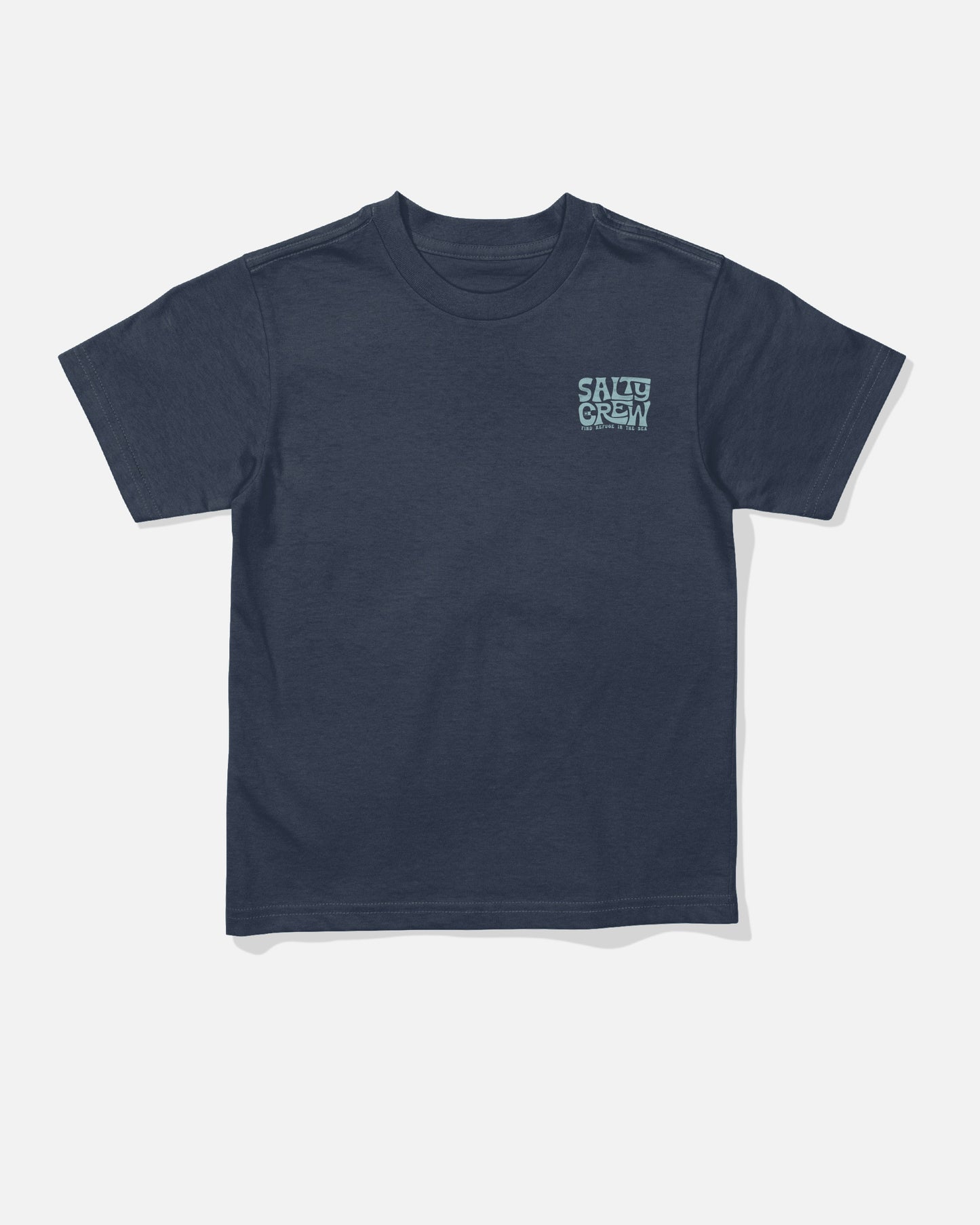 Front view of the Freestyle Toddler Tee - Navy.