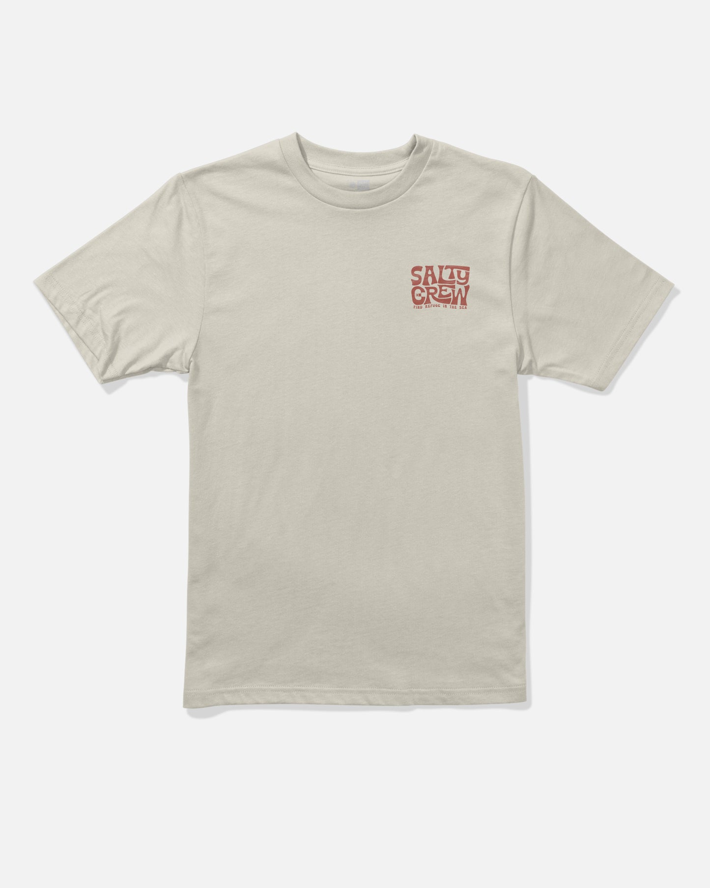 Front view of the Freestyle Boys Tee - Bone.