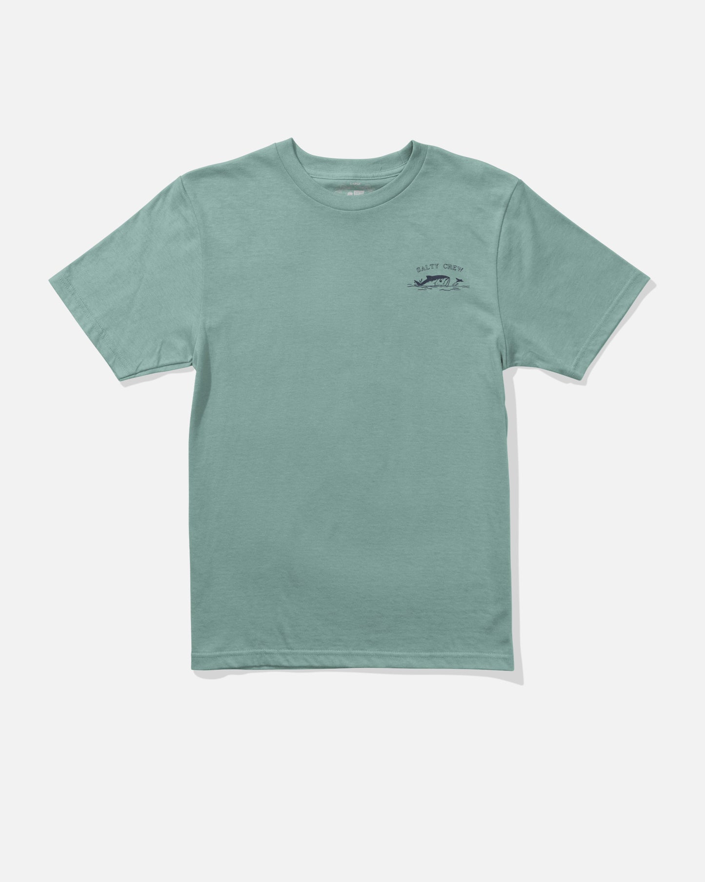 Front view of the Peeked Boys Tee - Mackerel.
