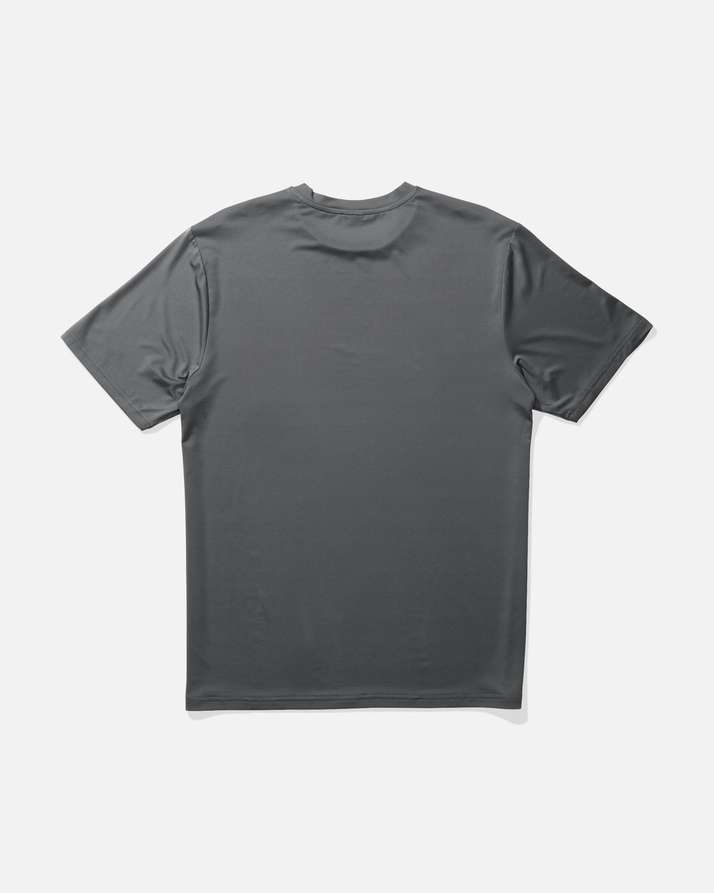 Back view of the Fluid Sunshirt - Charcoal.
