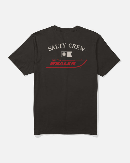 Back view of the Whaler Icon Tee - Black.