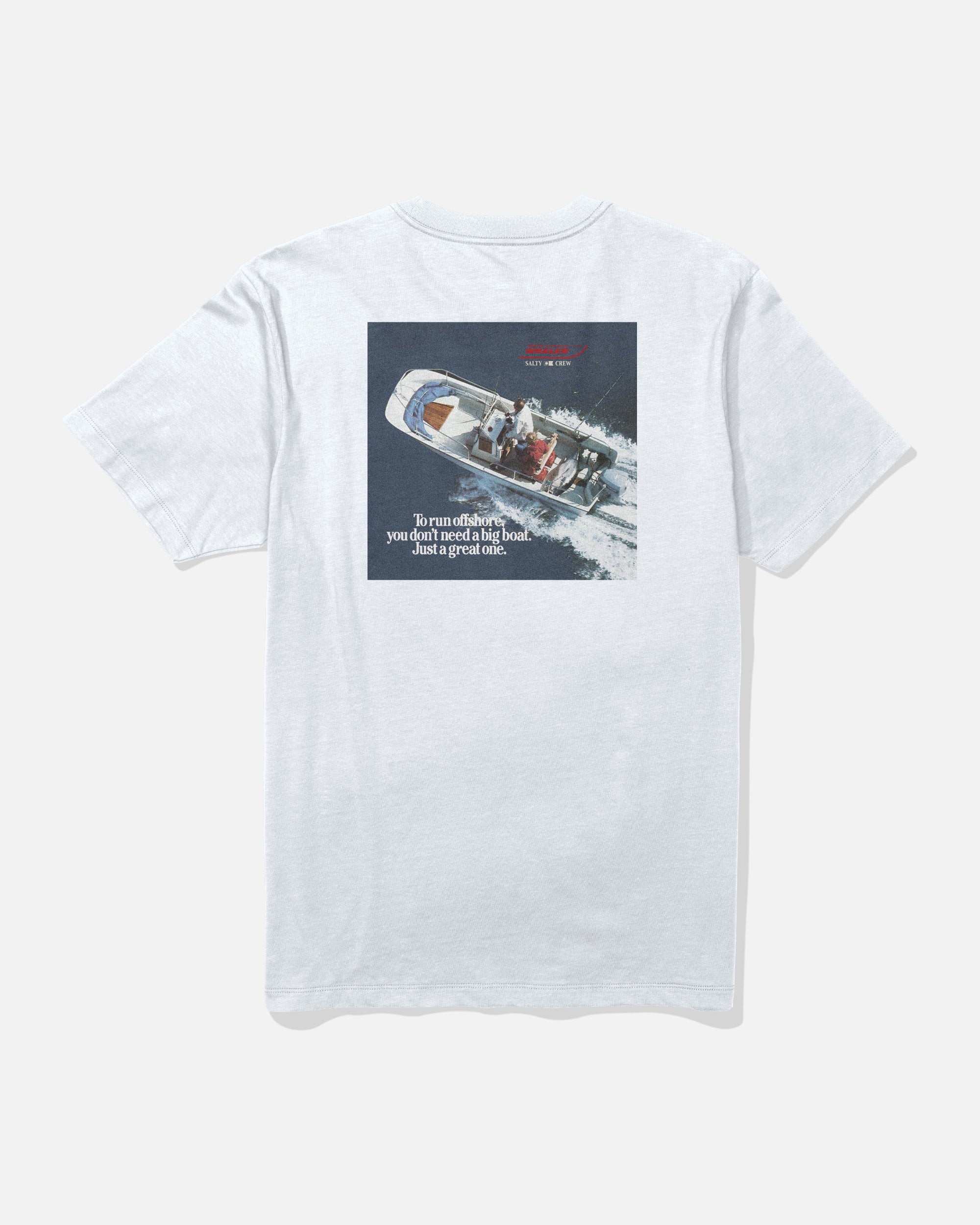 Whaler Offshore Crew Tee - White | Salty Crew