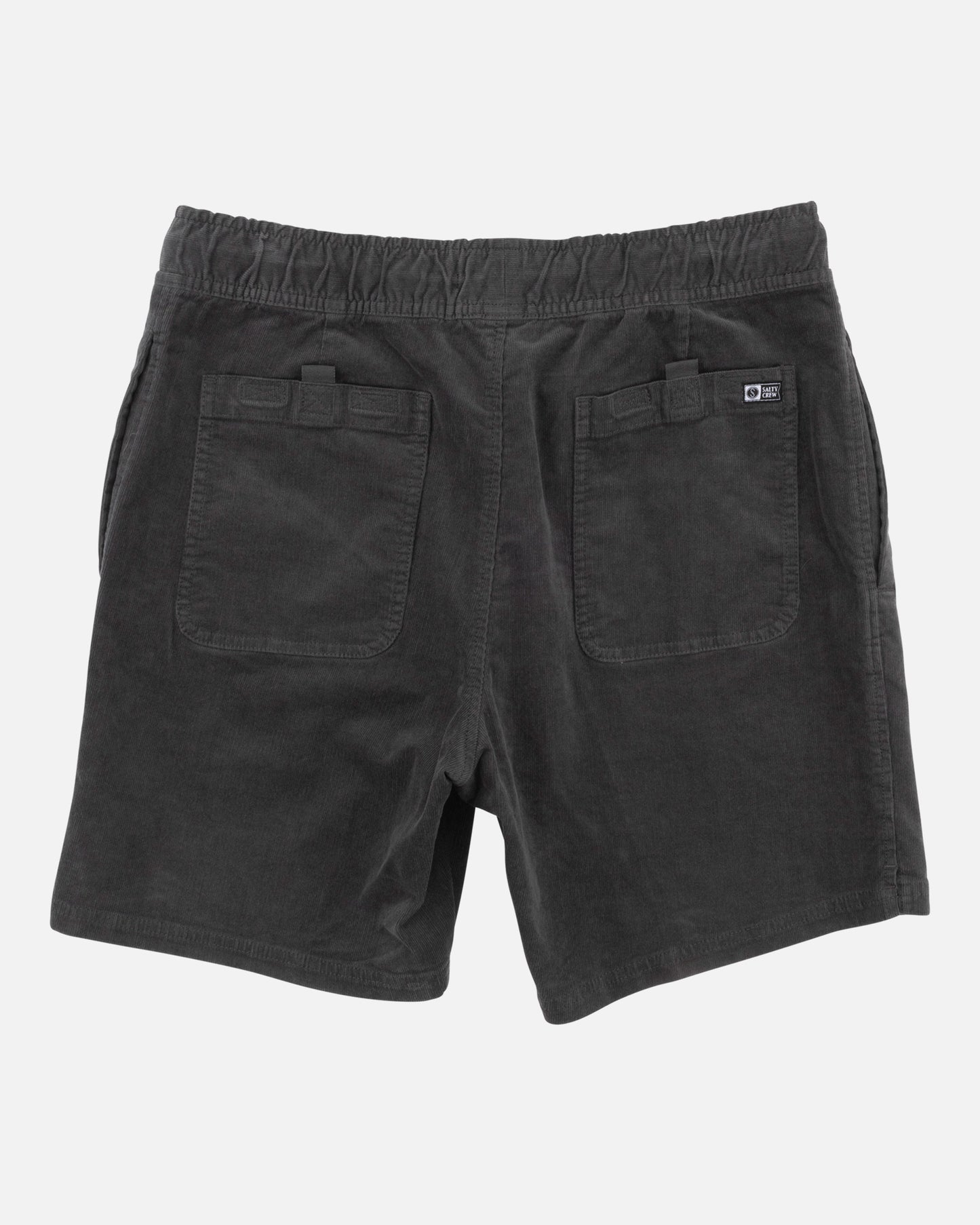 Sandbar Vintage Black Corduroy Elastic Short