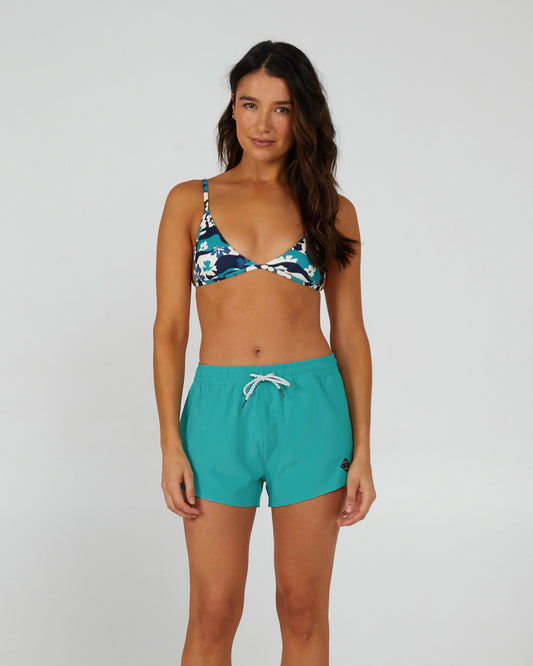 front view of Beacons Sea Green Short
