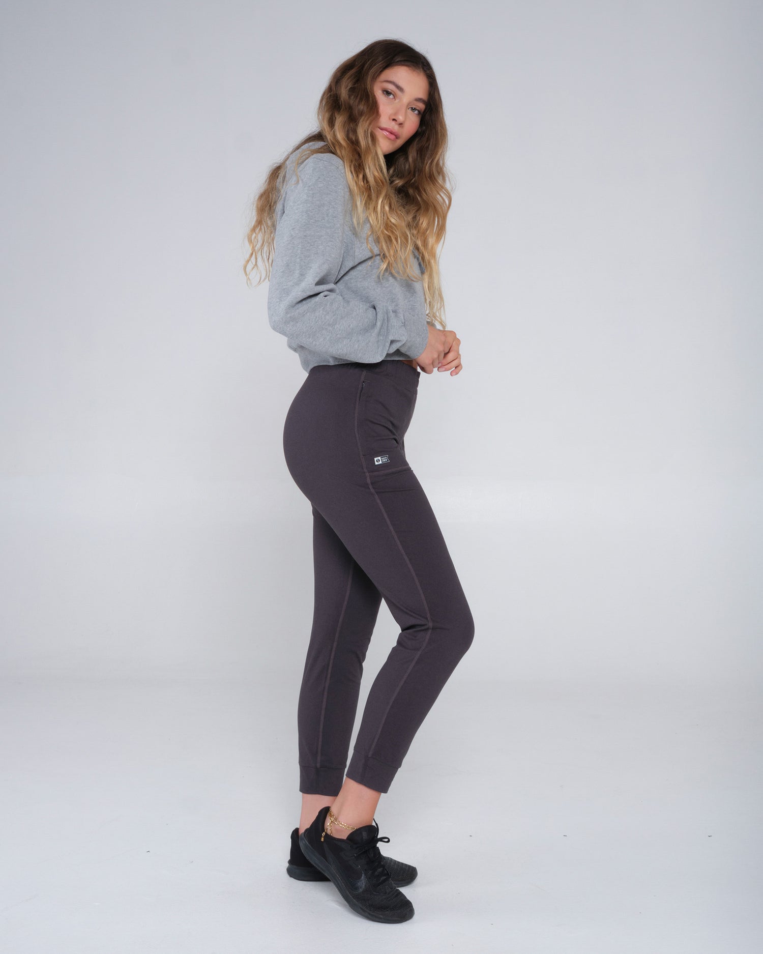 full body profile of Thrill Seekers Charcoal Jogger