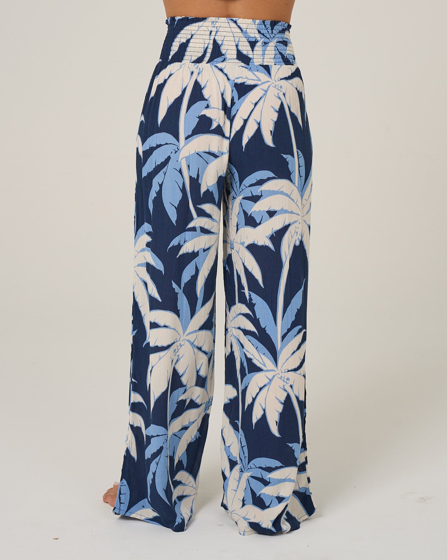 Back view of the Palms Up Pant - Bright Navy.