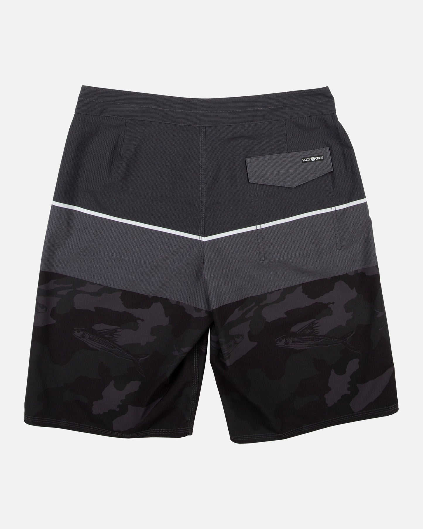 Stacked Black Boardshort