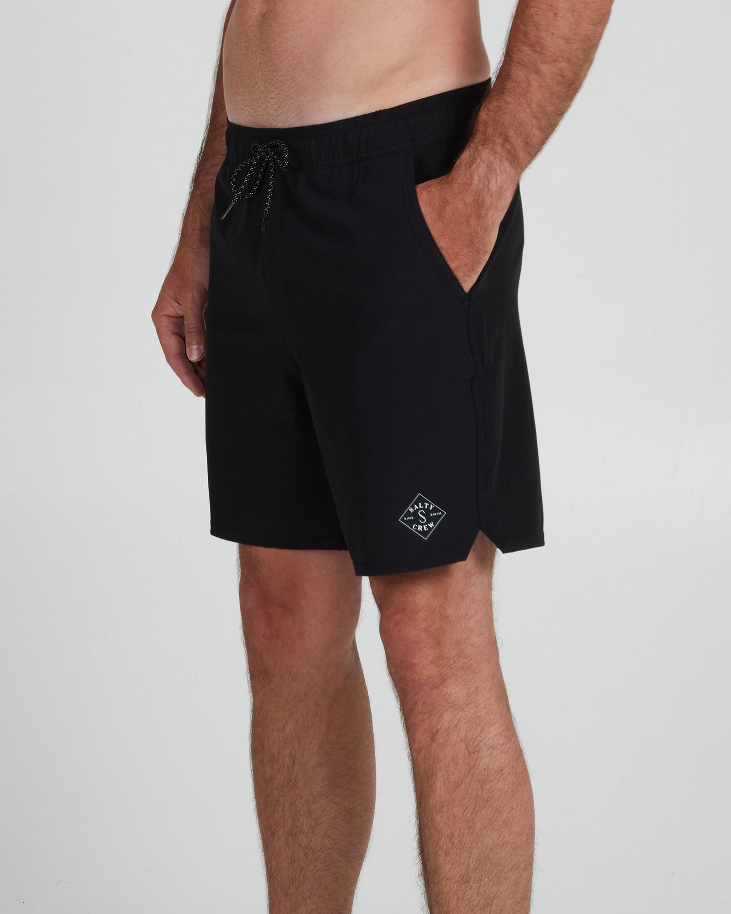 Lowtide Black Elastic Boardshort