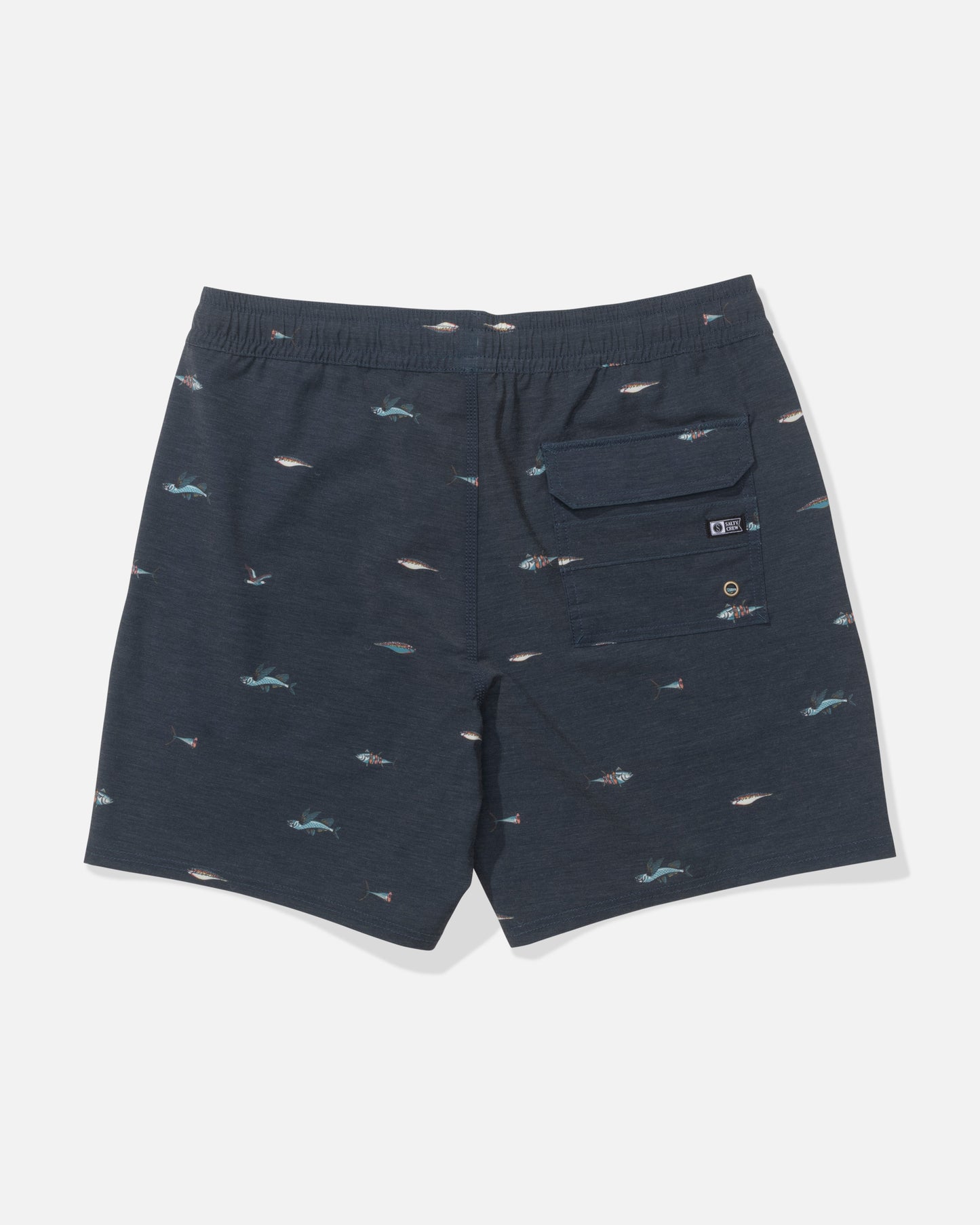 Back view of the Crew Volley - Navy.