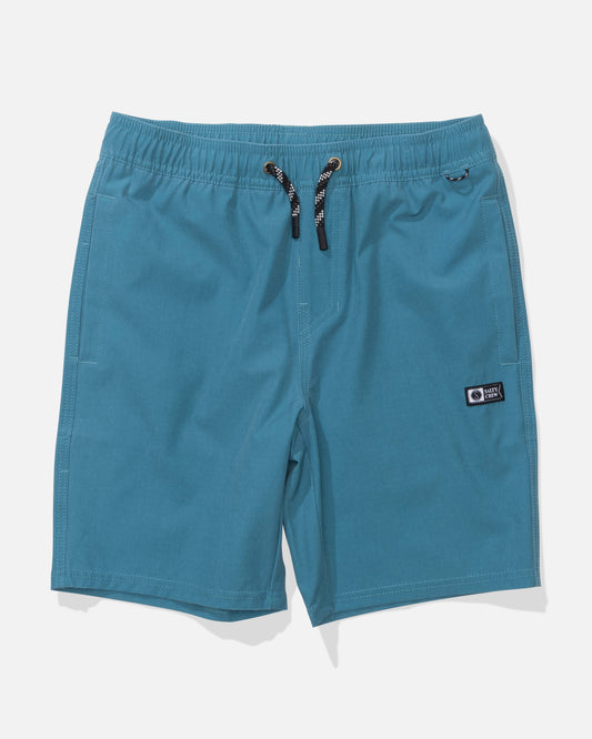 Front view of the Seadog 16" Boys Volley - Teal Blue.