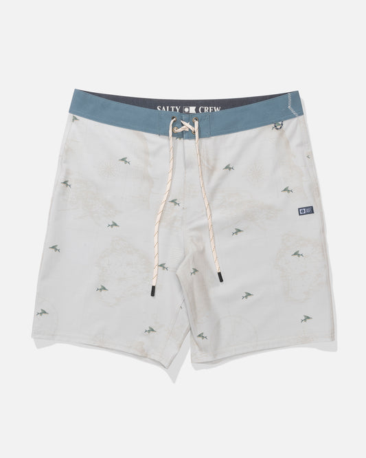 Front view of the Crew Boardshort - Tradewinds.