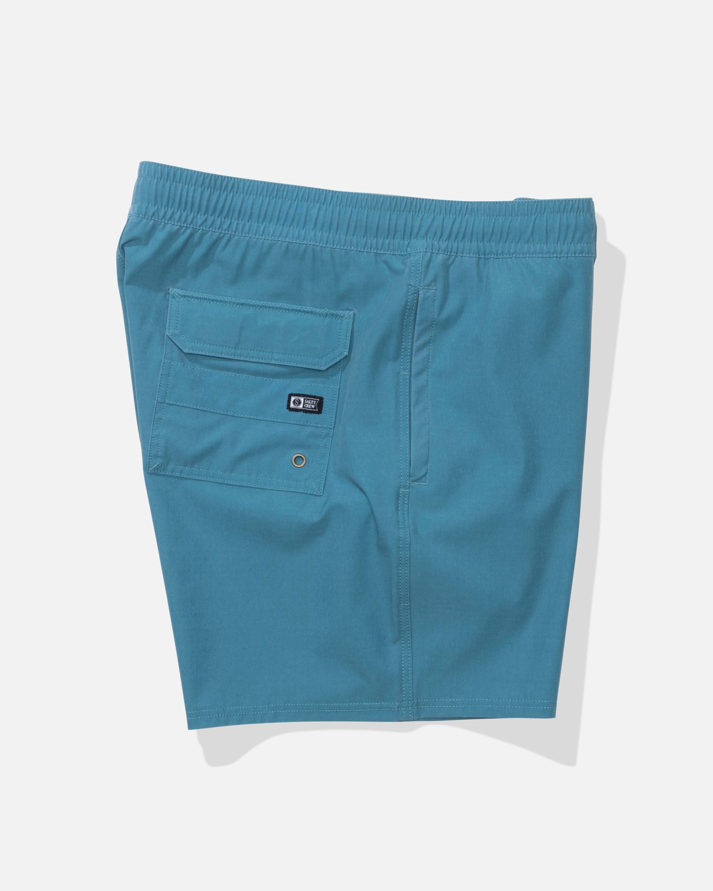 Alternate profile view of the Seadog Volley - Teal Blue.
