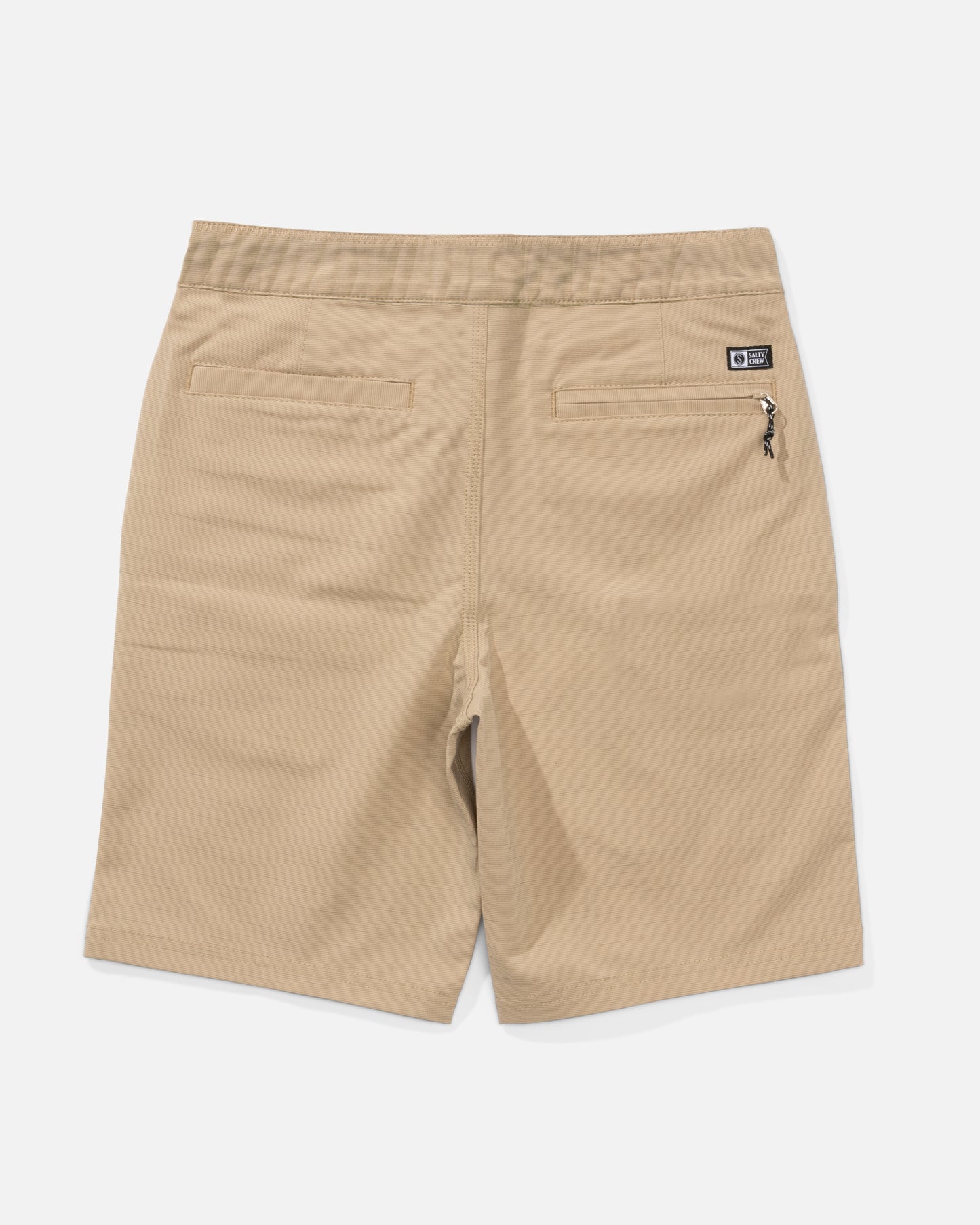 Back view of the Drifter Boys Elastic Hybrid Short - Khaki.