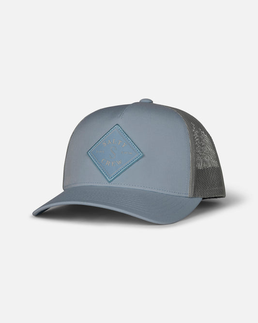 Front view of the Sealine Retro Trucker - Mineral Blue.