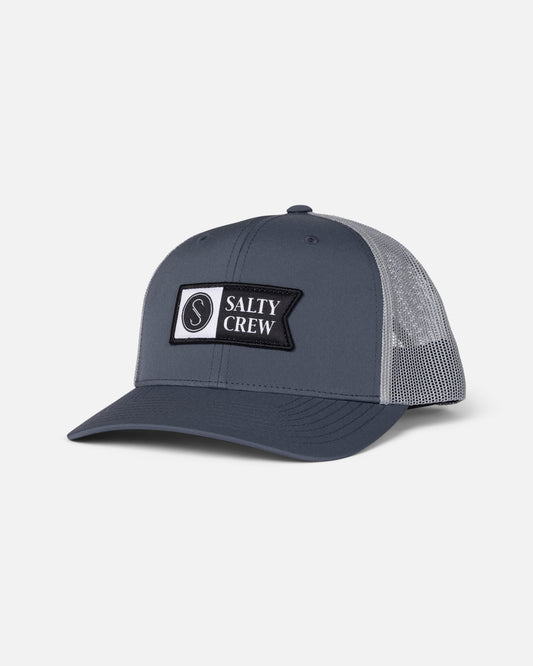 Front view of the Pinnacle 2 Retro Trucker - Iron.